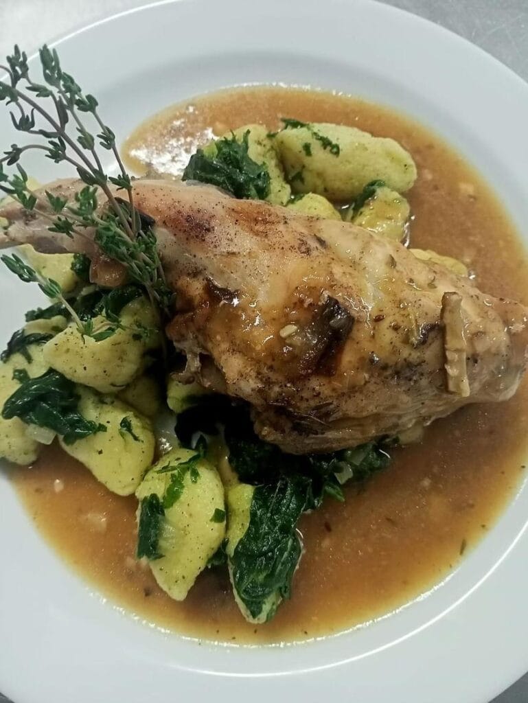 koleno v Krušovické restaurace